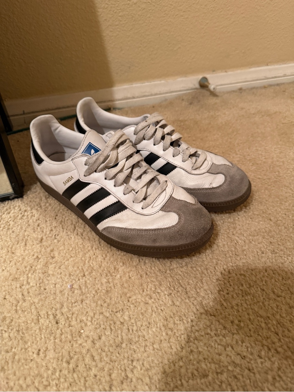 adidas Samba White, Black & Gray Classic Sneakers